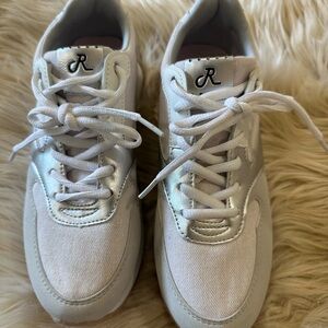 Elegant White Women's Sneakers by